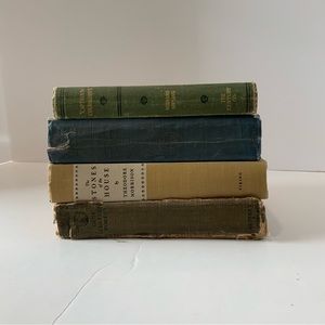 4 antique books